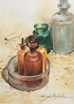 Almazan  Vertical  Realistic Still-Life Acrylic Painting