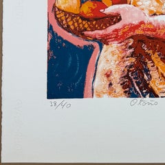 Autumn 1995 Collection 4 Seasons Signed Original Engraving Spanish Artist