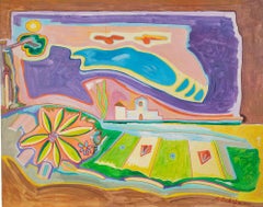 Cultivated Fields - Painting by Luis Burgos - 2000s