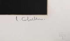 Sin Titulo, Surrealist Signed Screenprint by Luis Caballero