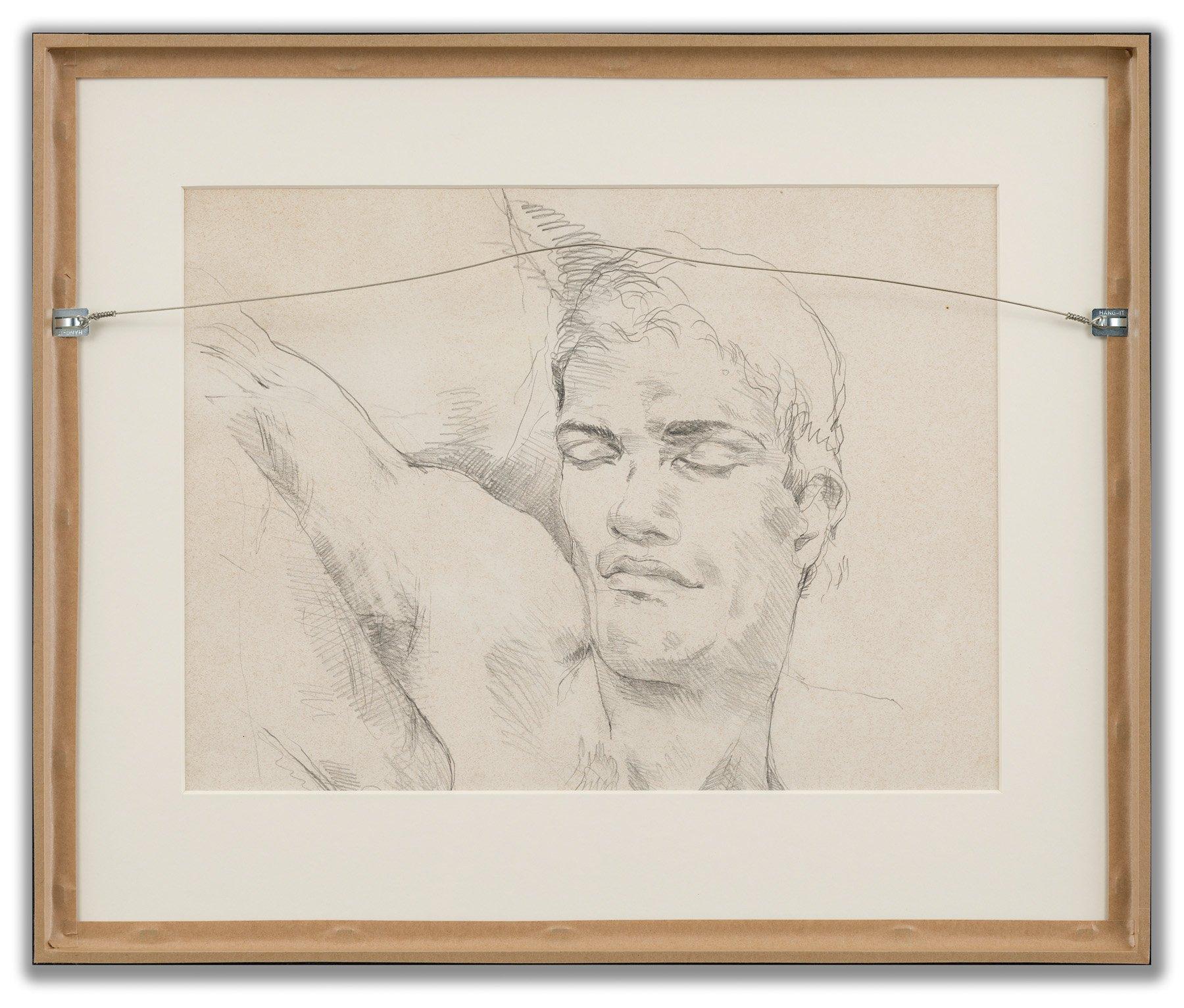 Sin título - Figurative Print Beige de Luis Caballero