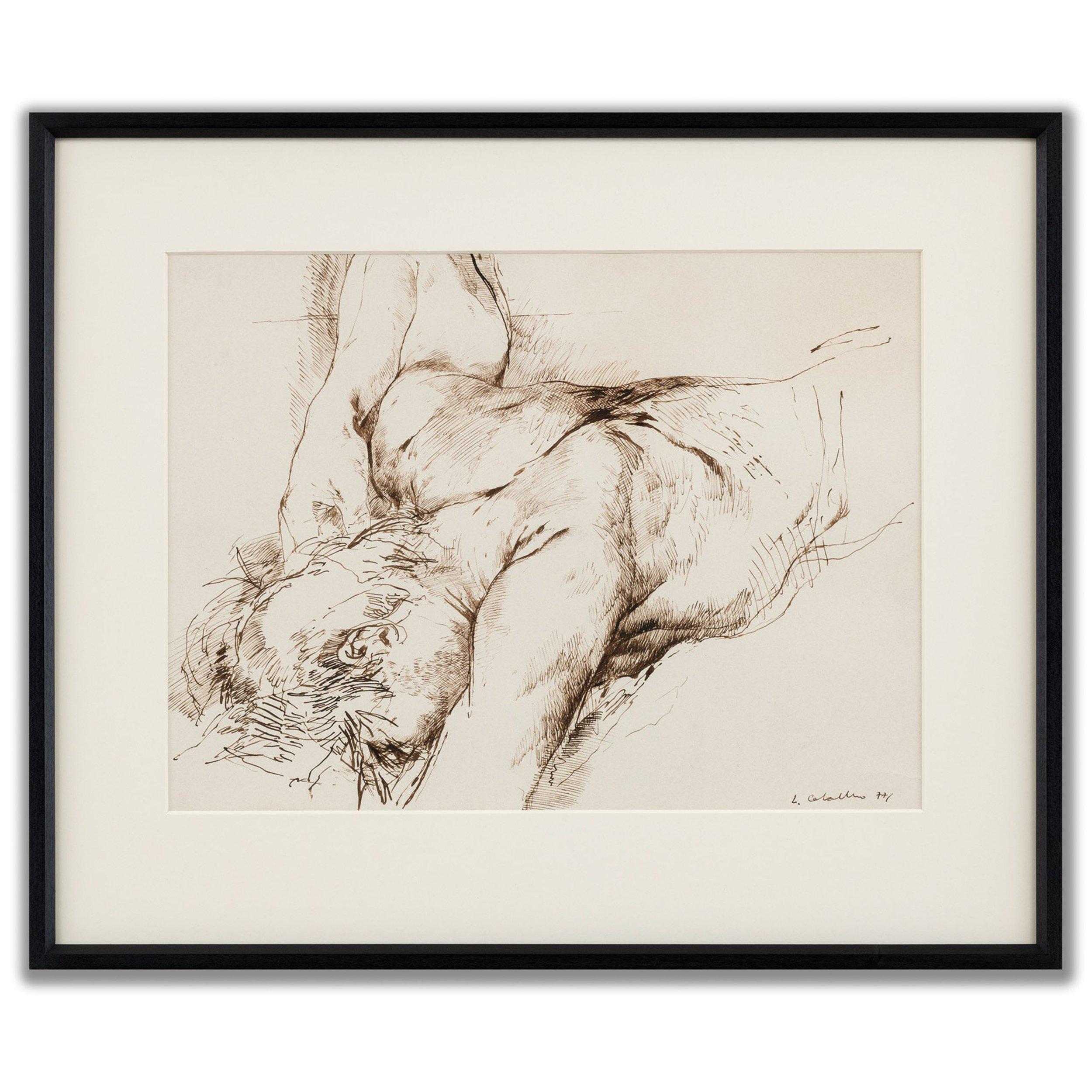 Figurative Print de Luis Caballero - Sin título