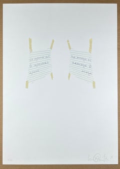 „La Impresion“ 1989 Konzeptuelle Kunst des uruguayischen Künstlers, Original handsignierter Druck