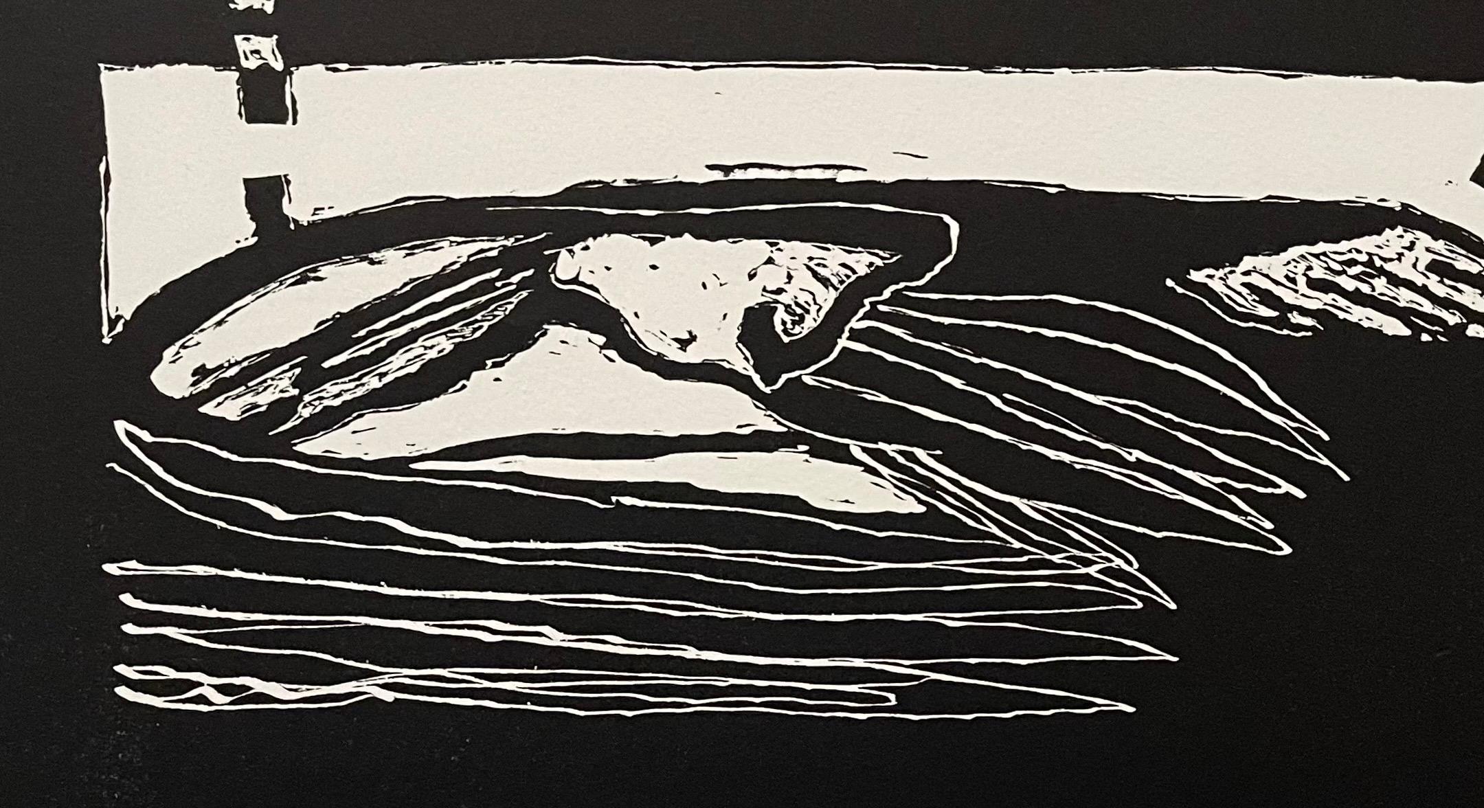 Latin American Judaica Conceptual Chassidic Art Modern Woodcut Luis Camnitzer For Sale 1