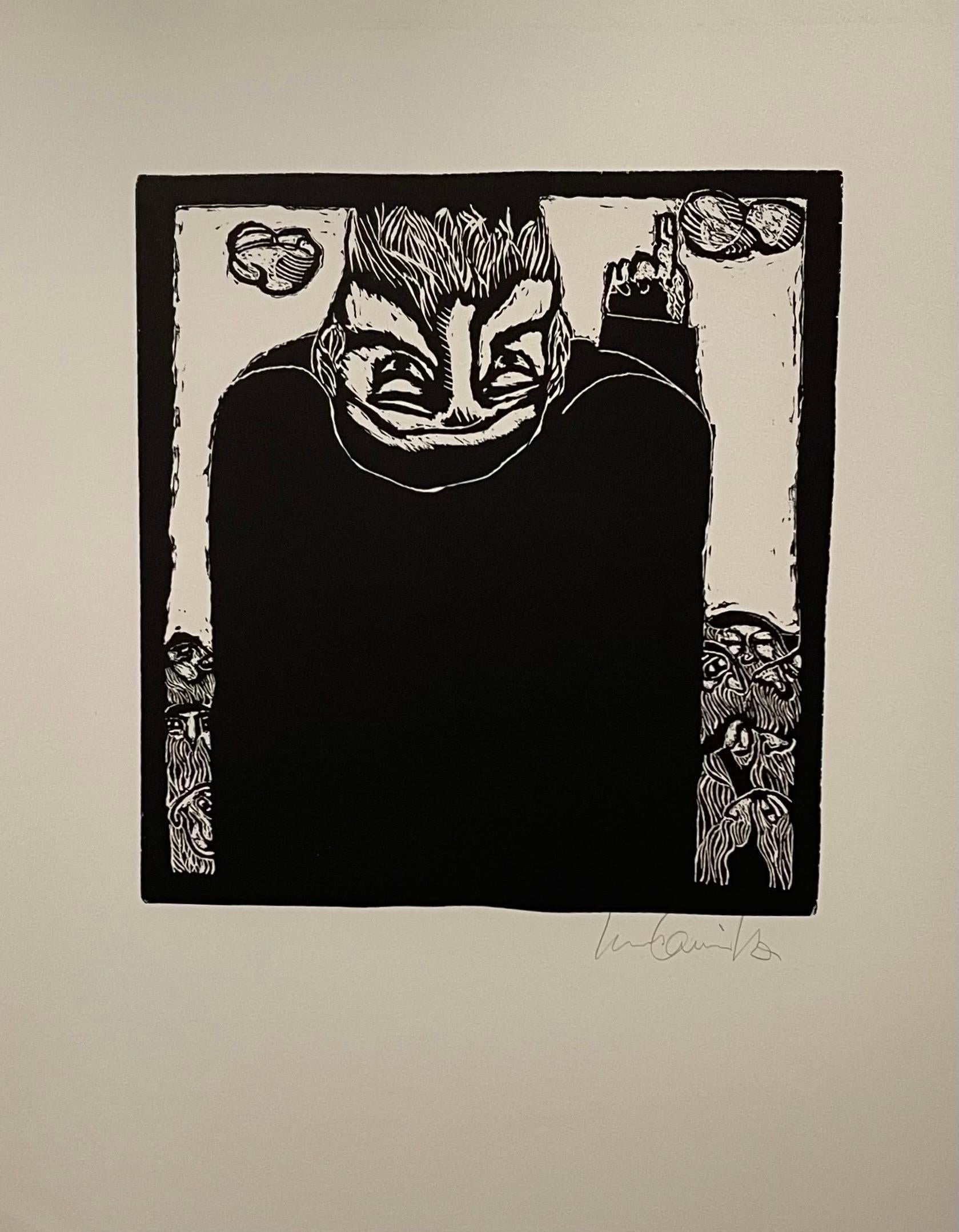 Judaica latinoamericana Arte jasídico conceptual xilografía moderna Luis Camnitzer