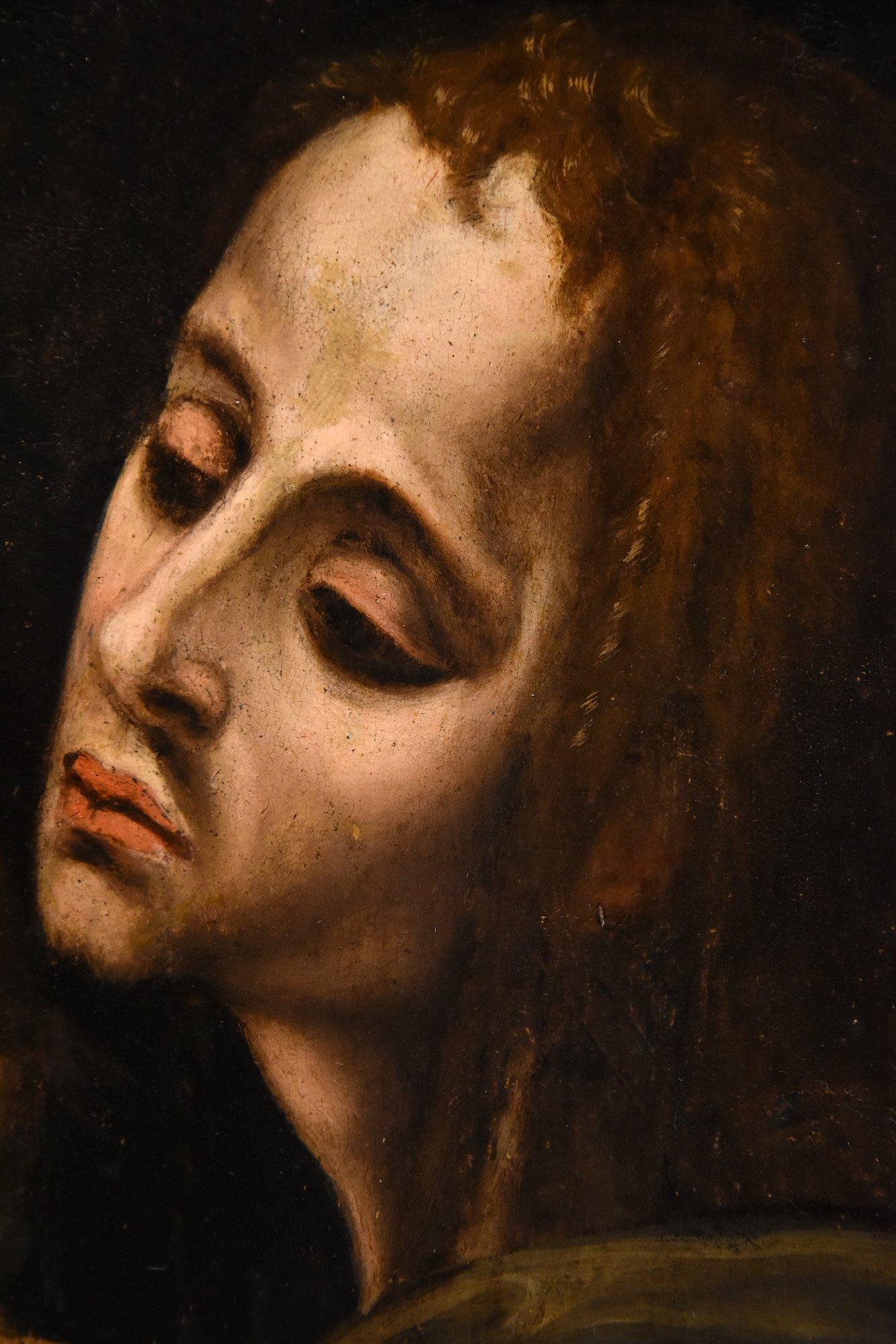 Pietà Saint John De Morales Paint Oil on table 16/17th Century Old master  For Sale 5