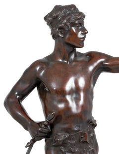 Luis Domenech "Aui Victori" Spelter Sculpture