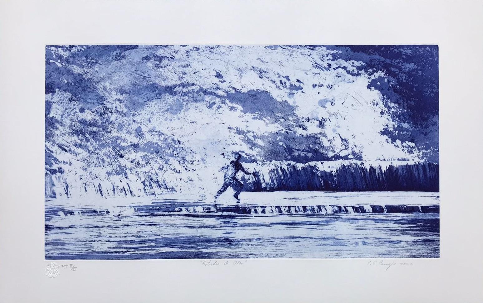 Luis Enrique Camejo (Cuba, 1957)
'Estudio de olas', 2022
aquatint, direct acid on paper Canson 320 g.
18.4 x 29.2 in. (46.5 x 74 cm.)
ID: CAQ-102
Unframed

