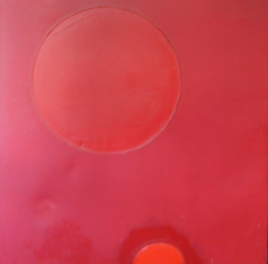 Composition en Rouge - Contemporary, Abstract, Mid 20th Century - Red Abstract Painting by Luis Feito López