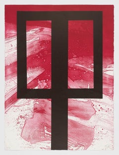 Spanischer, signierter Original-Kunstdruck in limitierter Auflage, abstrakte Radierung, abstrakt, n70