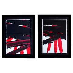 de Luis Feito, Noviembre I - Noviembre II, Díptico Litográfico, Madrid, 1998