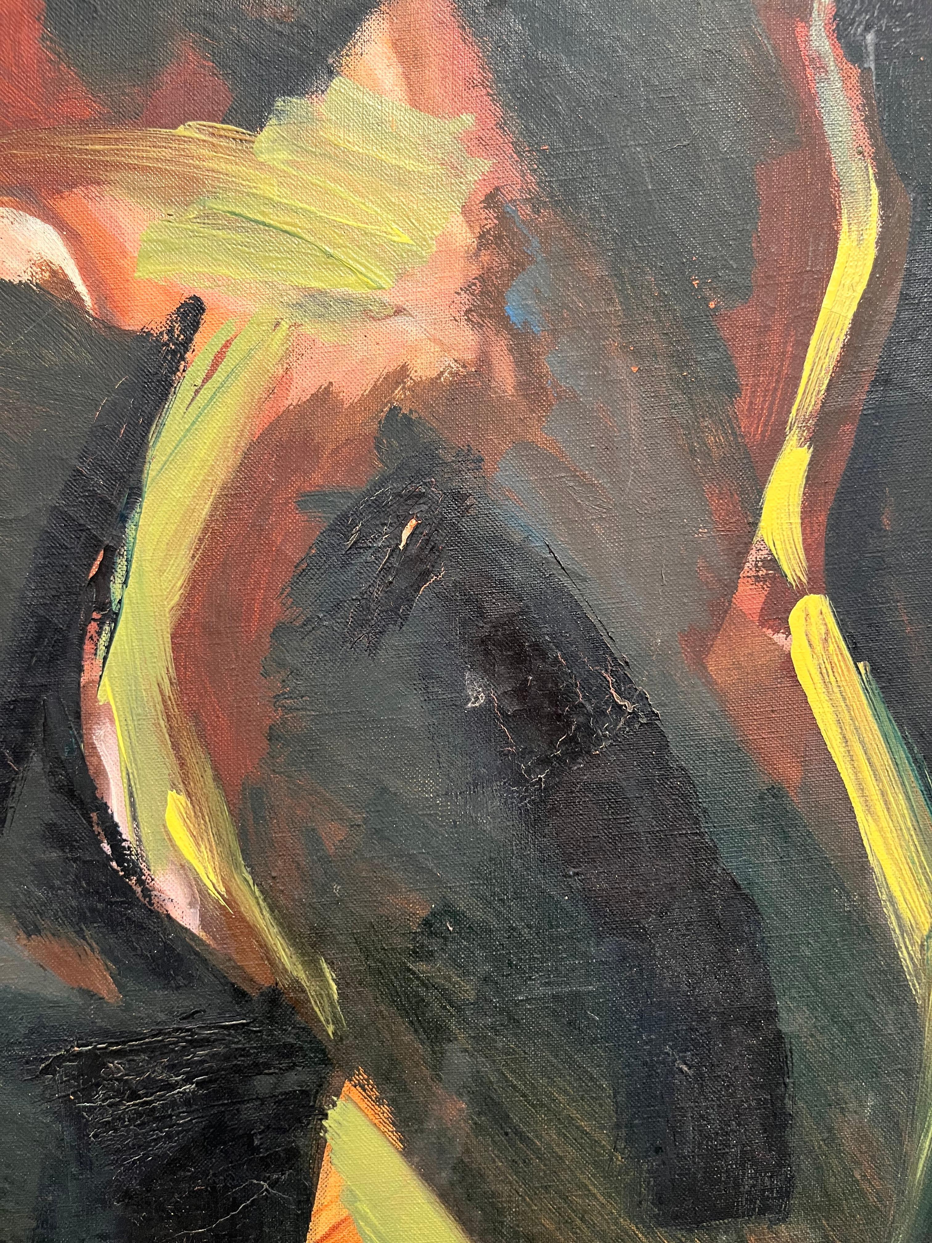 Figura, colorata, torso, figurale - Painting Neoespressionismo di Luis Frangella