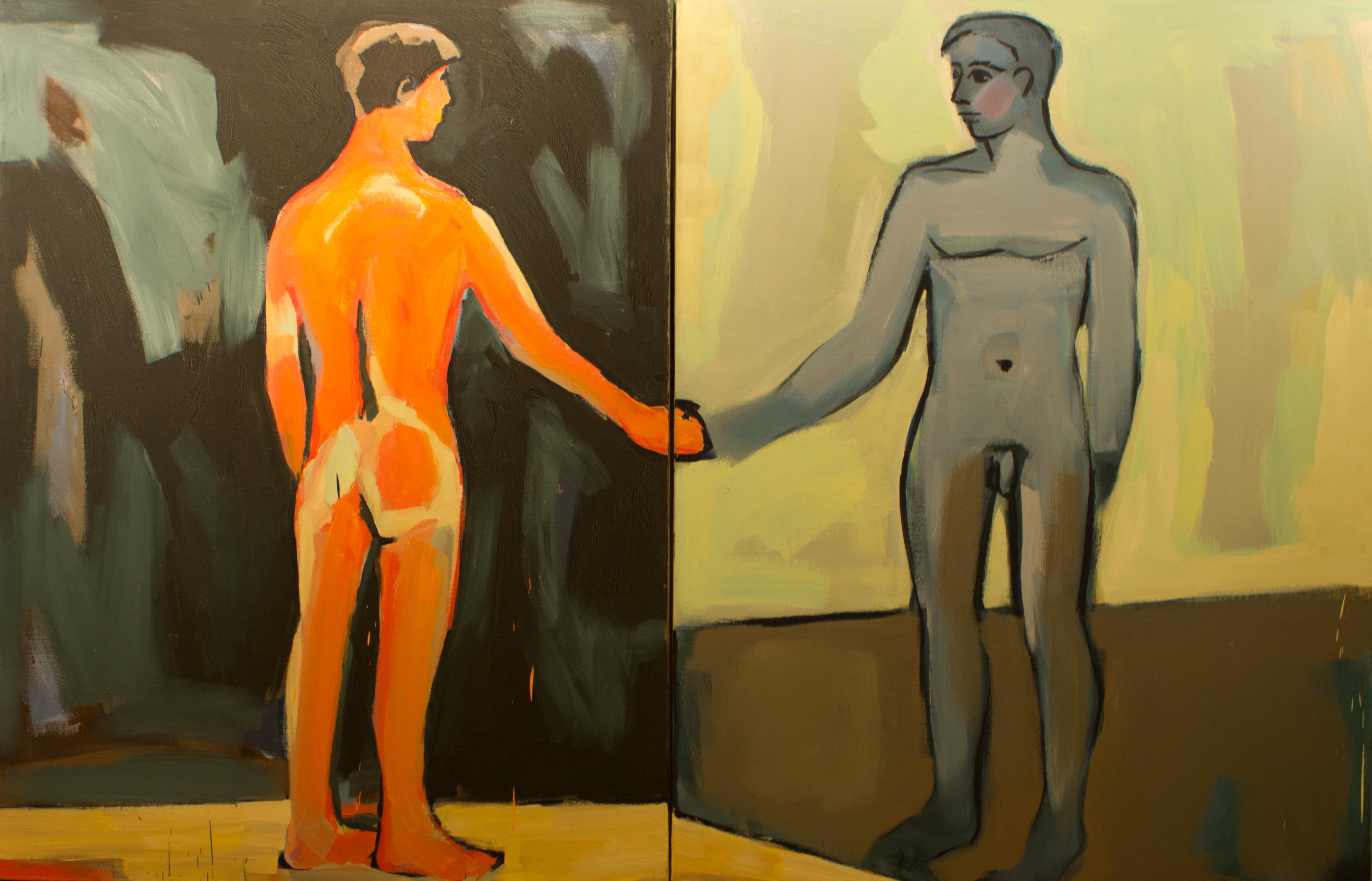 Nude Painting de Luis Frangella - El hombre ante el espejo