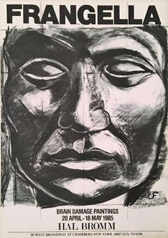 Luis Frangella : Brain Damage Paintings, affiche de la Hal Bromm Gallery