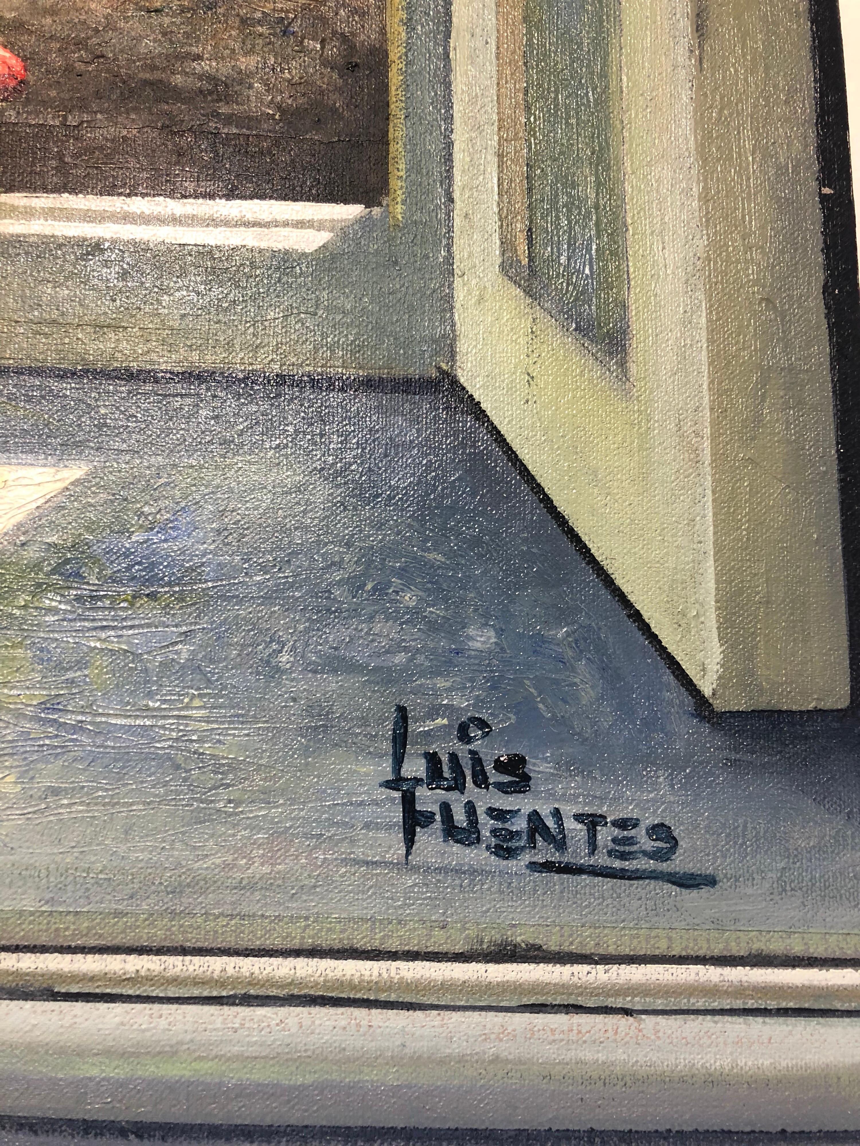 open window painting