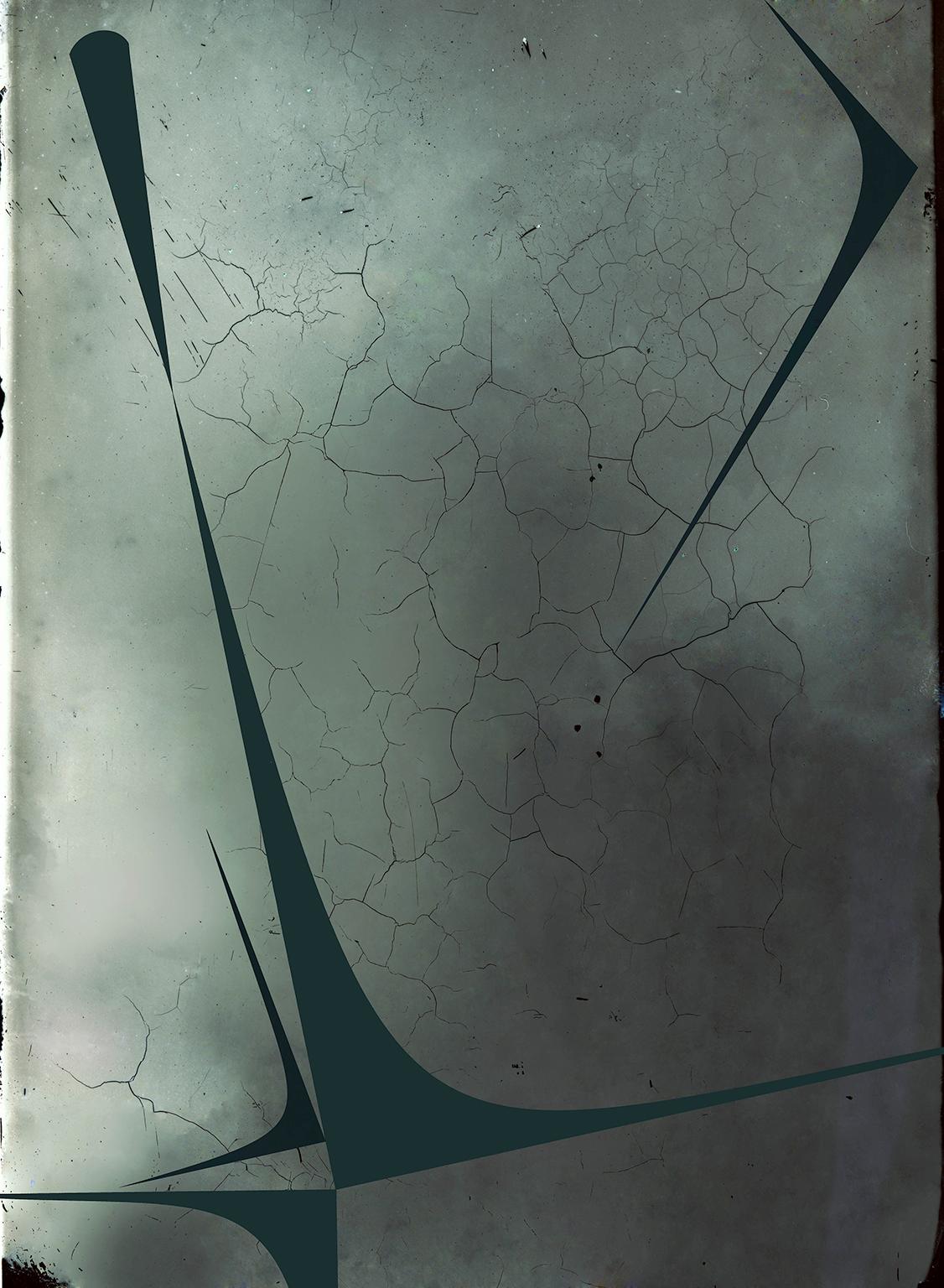 Luis Gonzalez Palma Abstract Photograph - "Haiku 9" abstract photograph on aluminum geometric constructivist