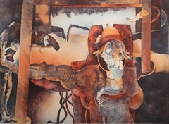 El Curendero, Surrealist Lithograph by Luis Granda