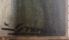 Catalan peasant oil on canvas painting spanish