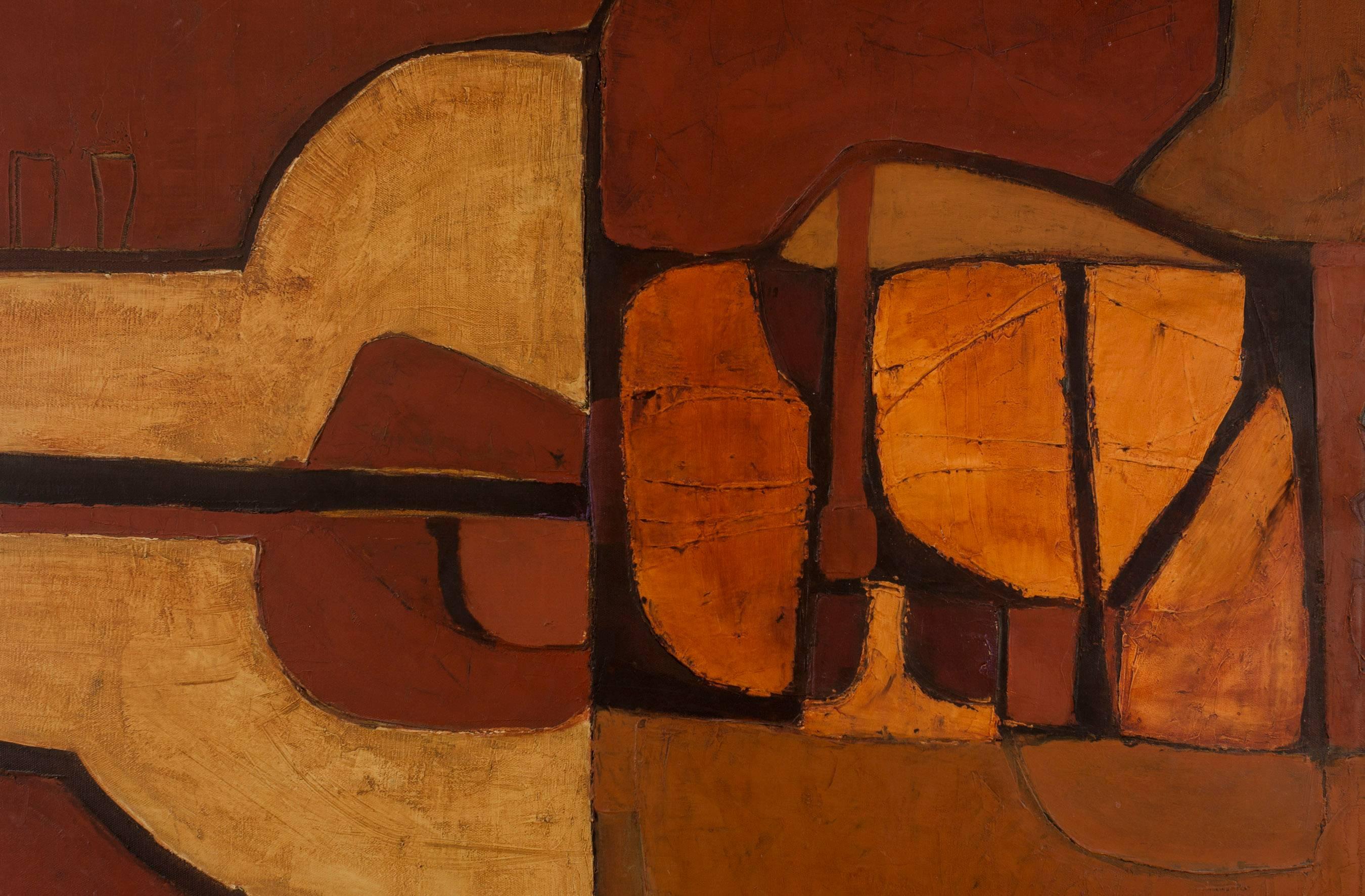 Untitled - Abstract Puerto Rican Art - Painting by Luis Hernandez Cruz 