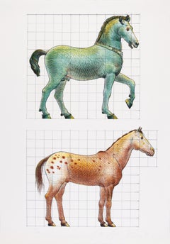 Study of a Classical Horse and a Modern Horse