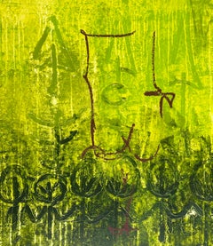 Luis Kaiulani Pintura abstracta sobre lienzo titulada Génesis 1361