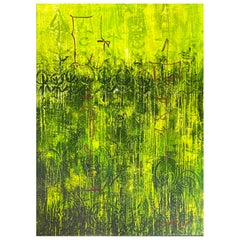 Luis Kaiulani Pintura abstracta sobre lienzo titulada Génesis 1361