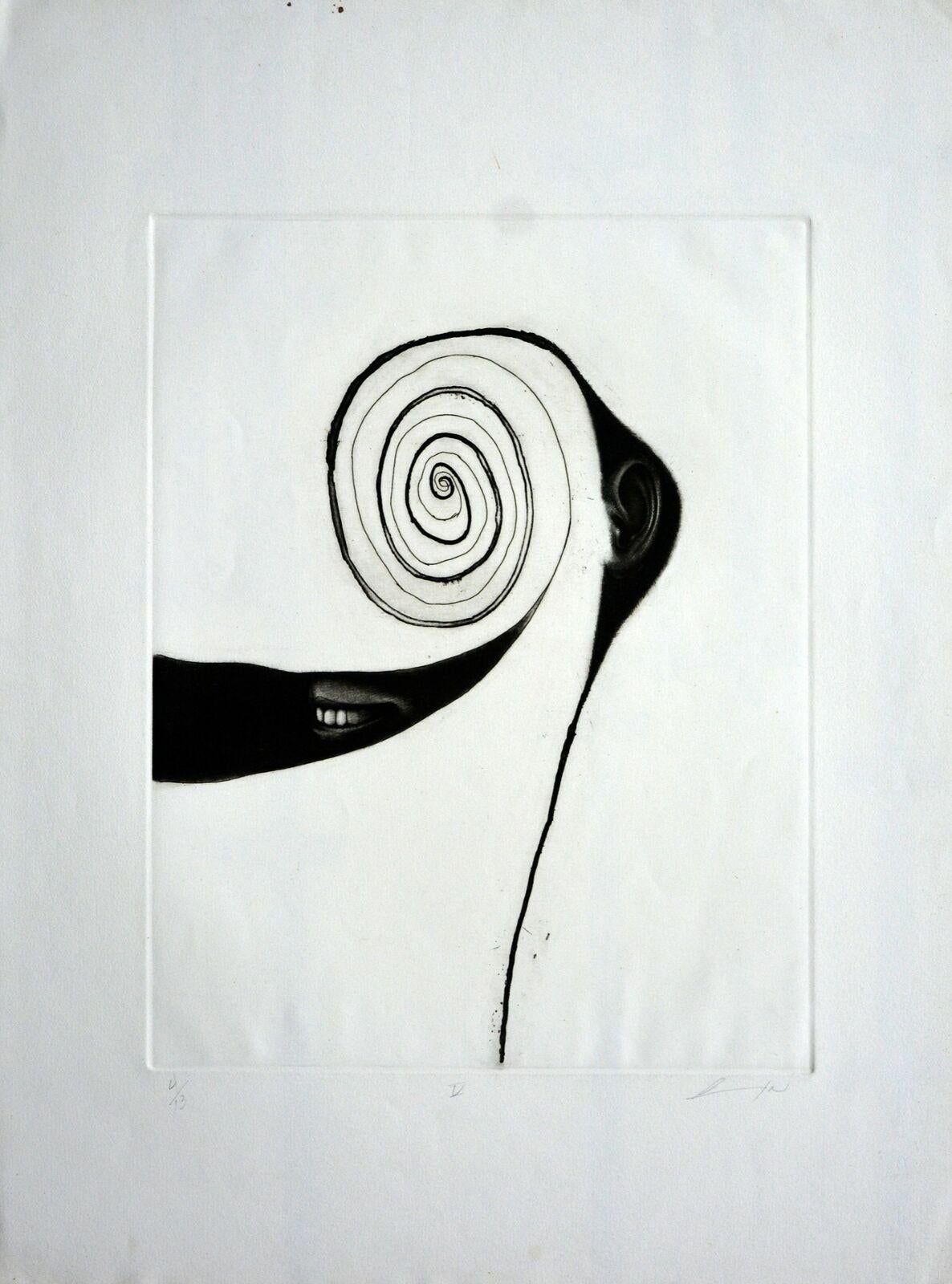 Luis LARA (Mexiko, 1972)
'V', 2000
Schabkunst auf Papier Velin Arches 300 g.
29,2 x 22,1 Zoll (74 x 56 cm)
Auflage von 13
ID: LAL-302
Ungerahmt