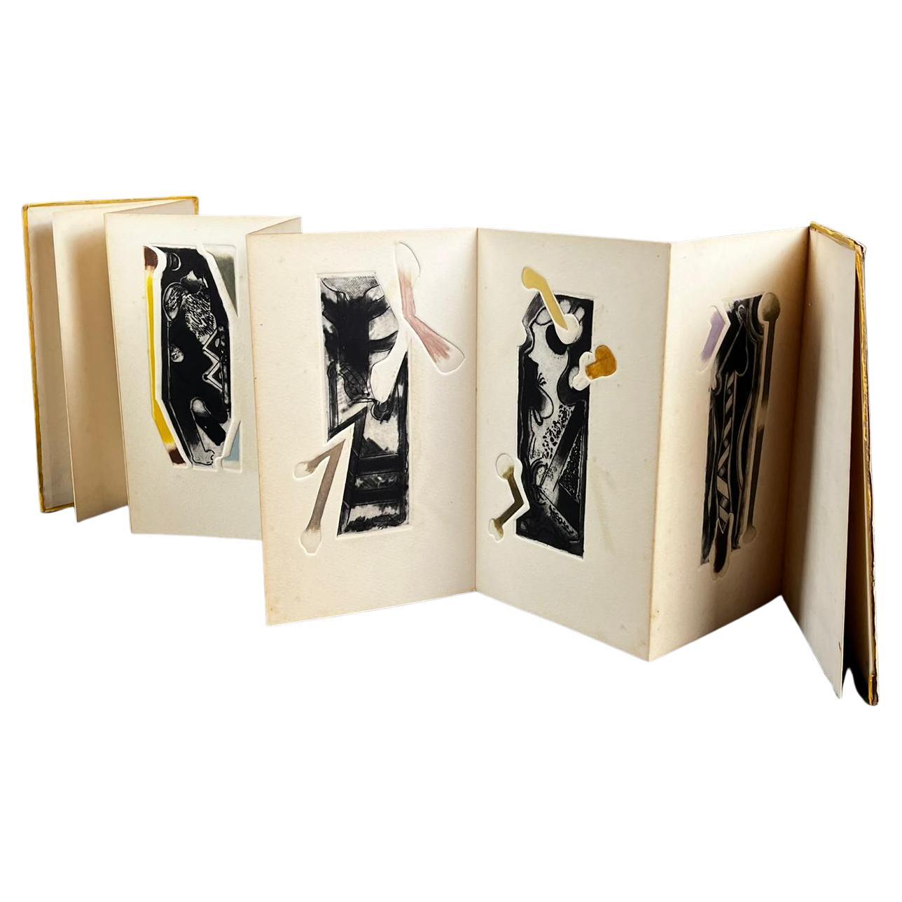 Luis López Loza "Sarcófagos de Sennedjem" Buch mit 6 Kupferstichen im Angebot