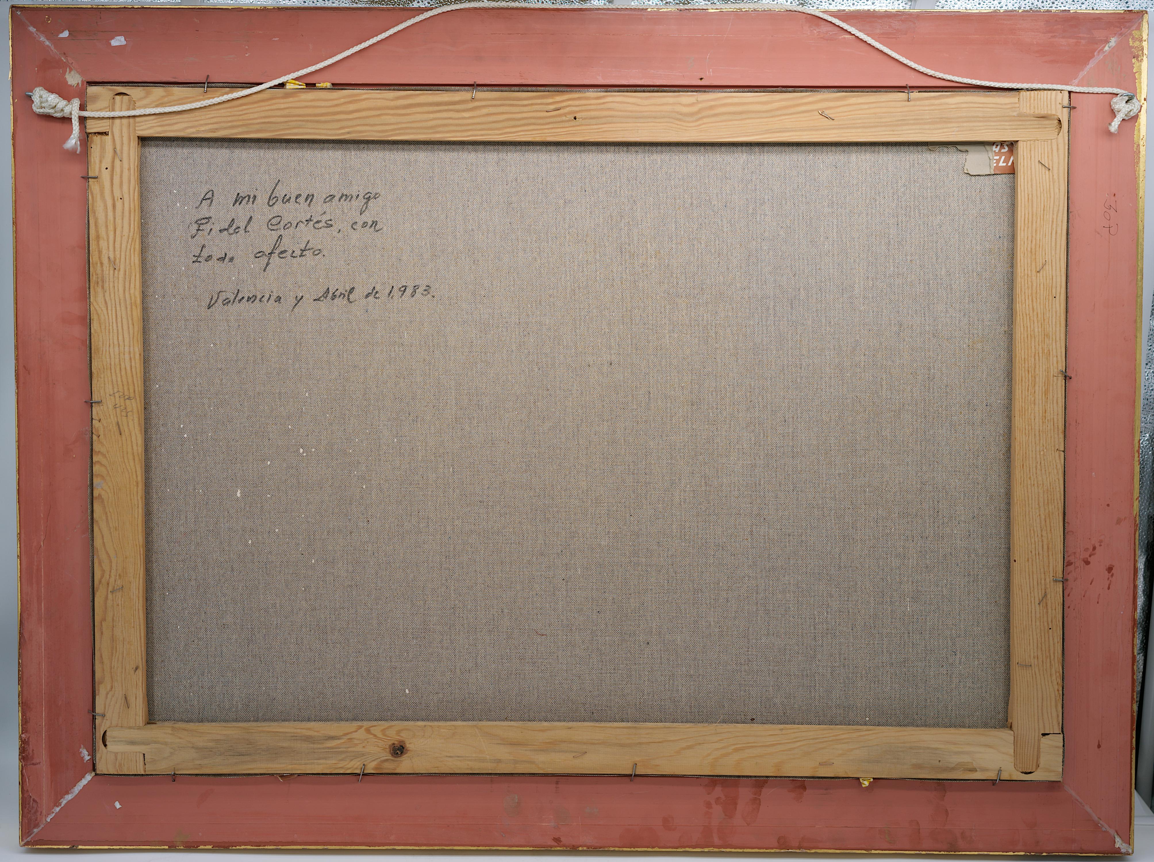 Luis Lopez, huile sur toile « pêcheurs près de Valence » 4