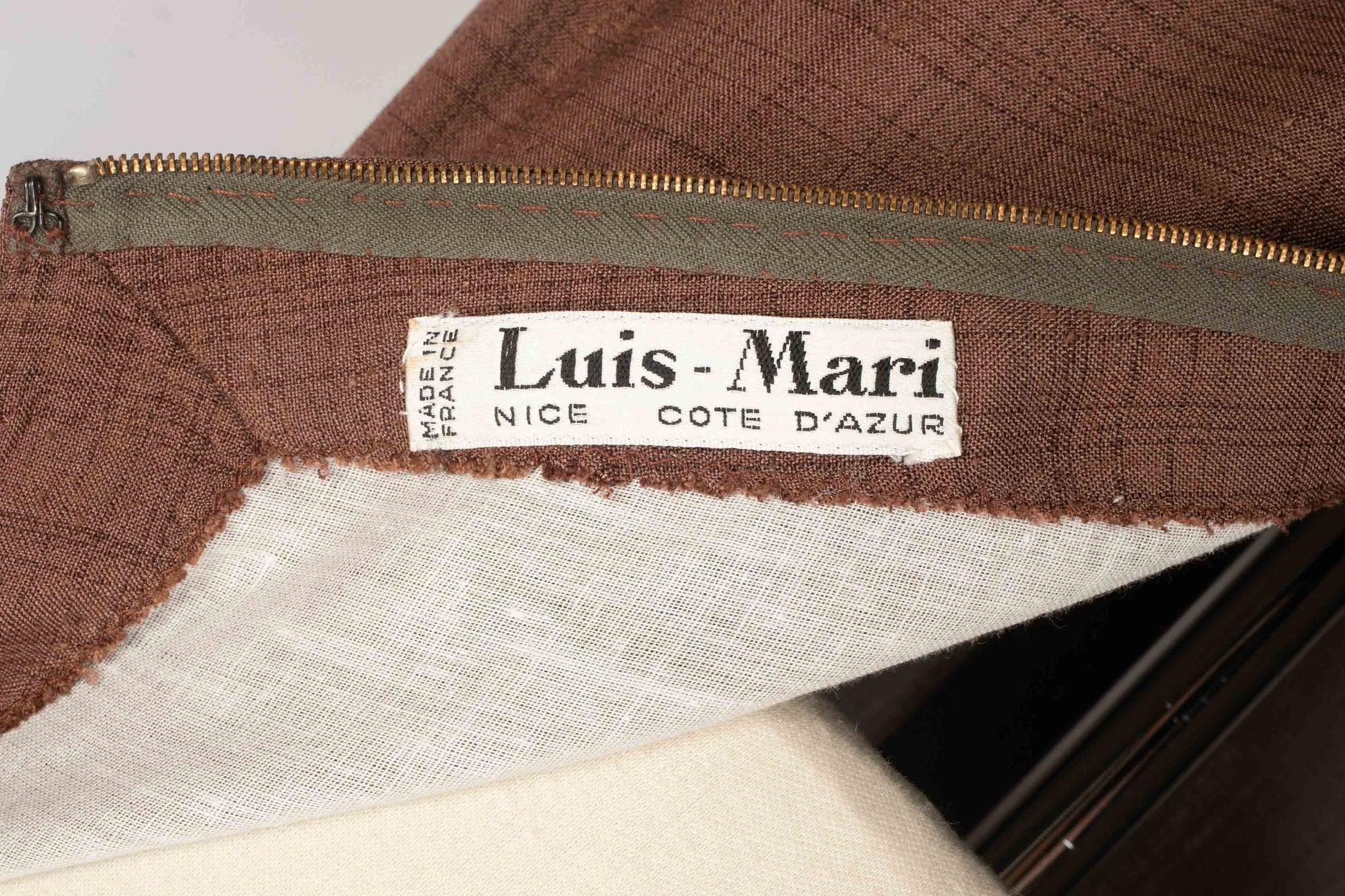 Luis Mari Brown Dress, 1960s For Sale 3