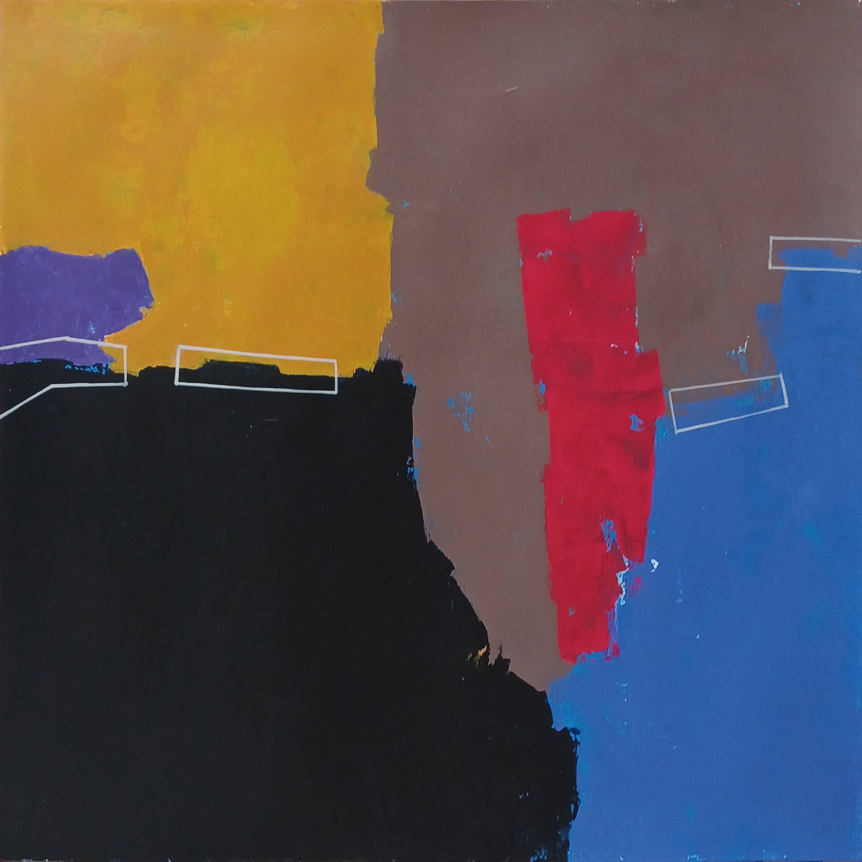 Luis  Medina Abstract Painting – 3300A, Malerei, Acryl auf Papier