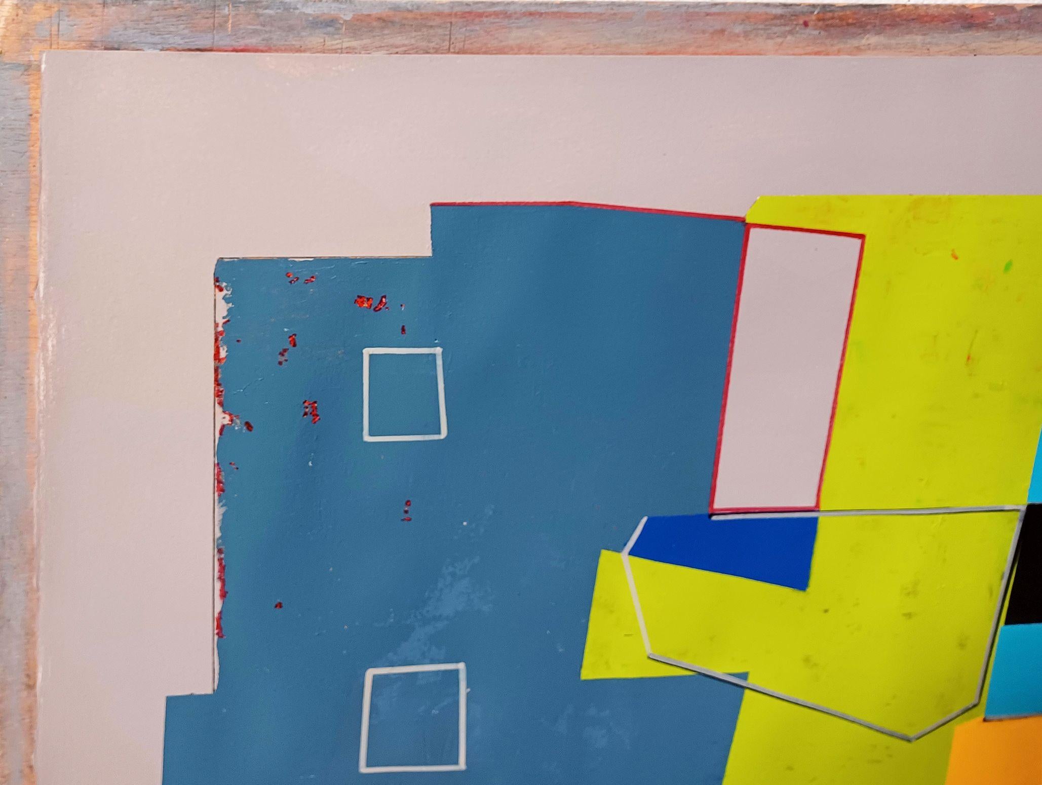 4052C, Malerei, Acryl auf Papier – Painting von Luis  Medina
