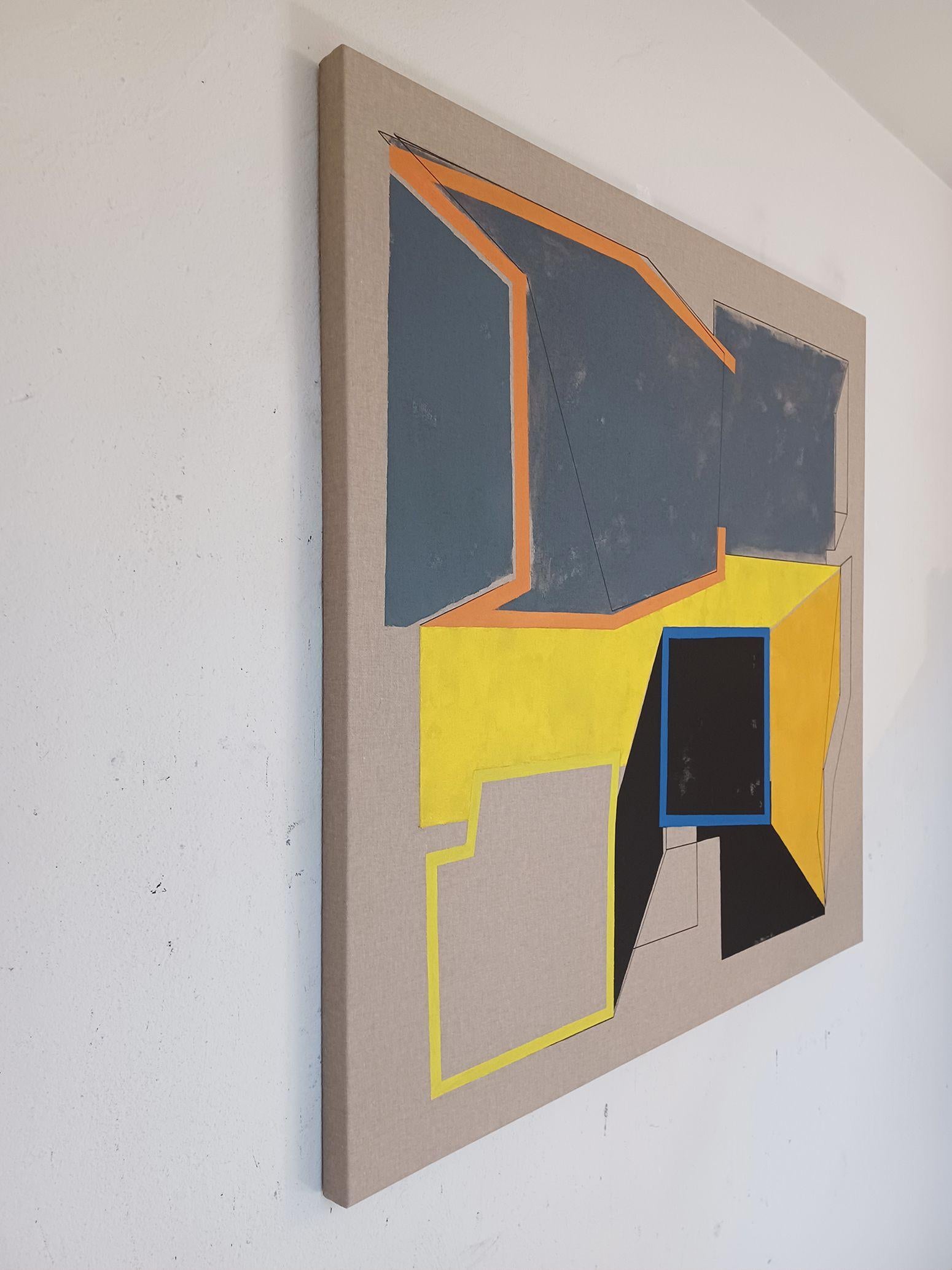 408 B, Gemälde, Acryl auf Leinwand – Painting von Luis  Medina