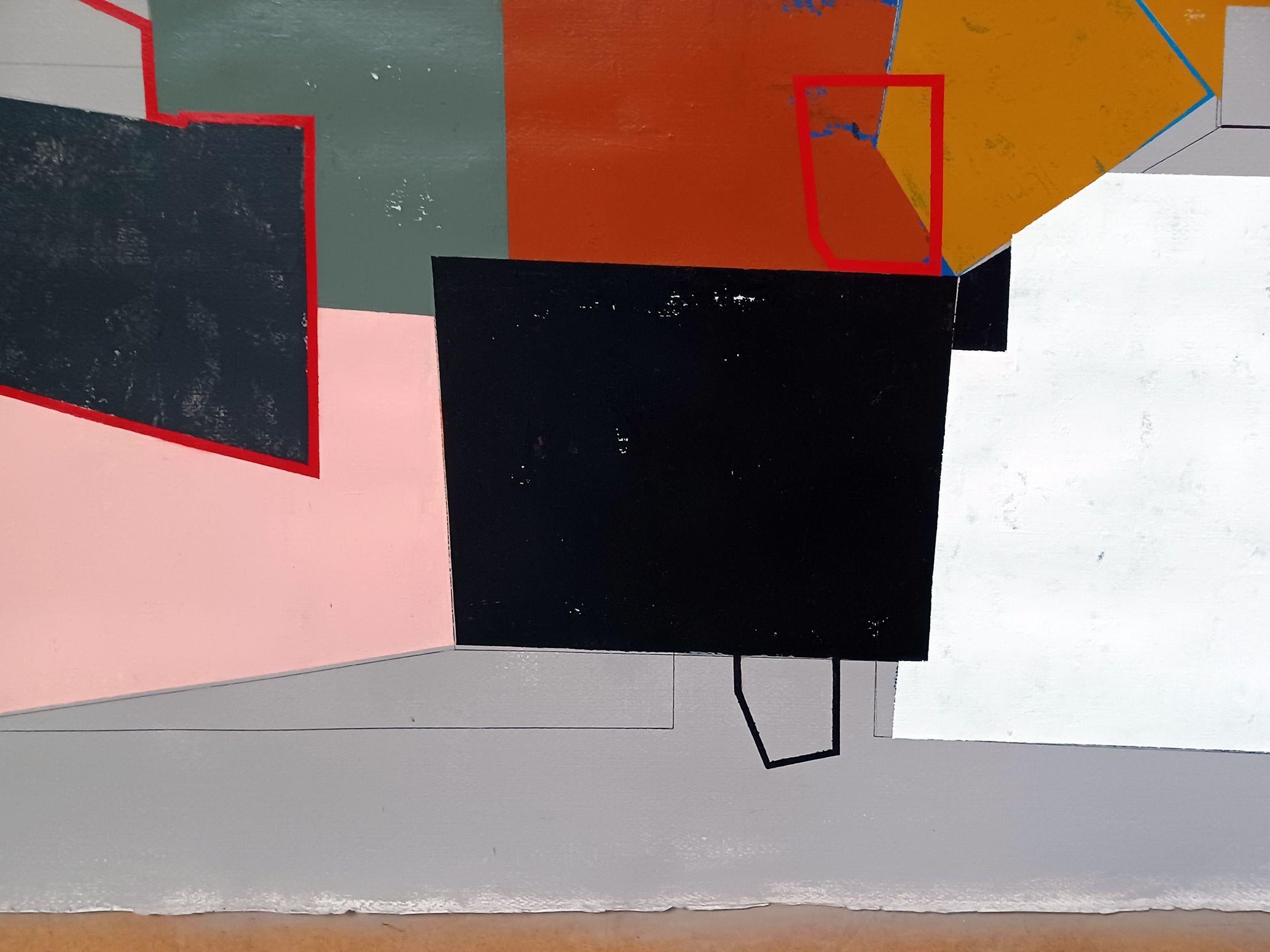 Herbstformen, Malerei, Acryl auf Papier (Abstrakt), Painting, von Luis  Medina