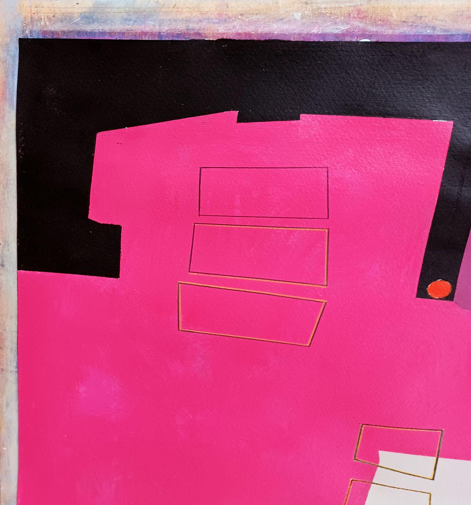 B4c, Malerei, Acryl auf Papier – Painting von Luis  Medina