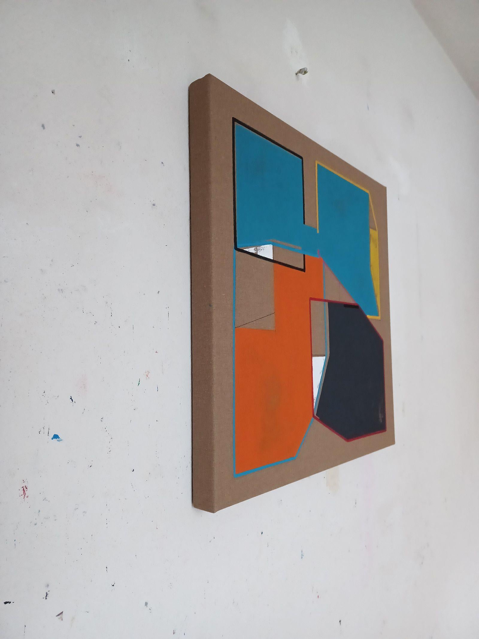 Spazi confluenti 3, Pittura, Acrilico su tela - Painting di Luis  Medina