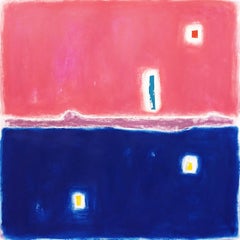 Dawn sea, Gemälde, Acryl auf Papier