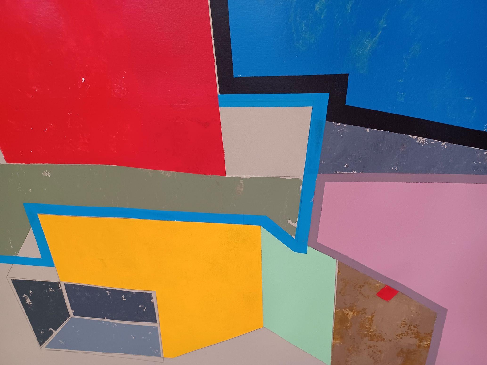 M 5c, Malerei, Acryl auf Papier (Abstrakt), Painting, von Luis  Medina