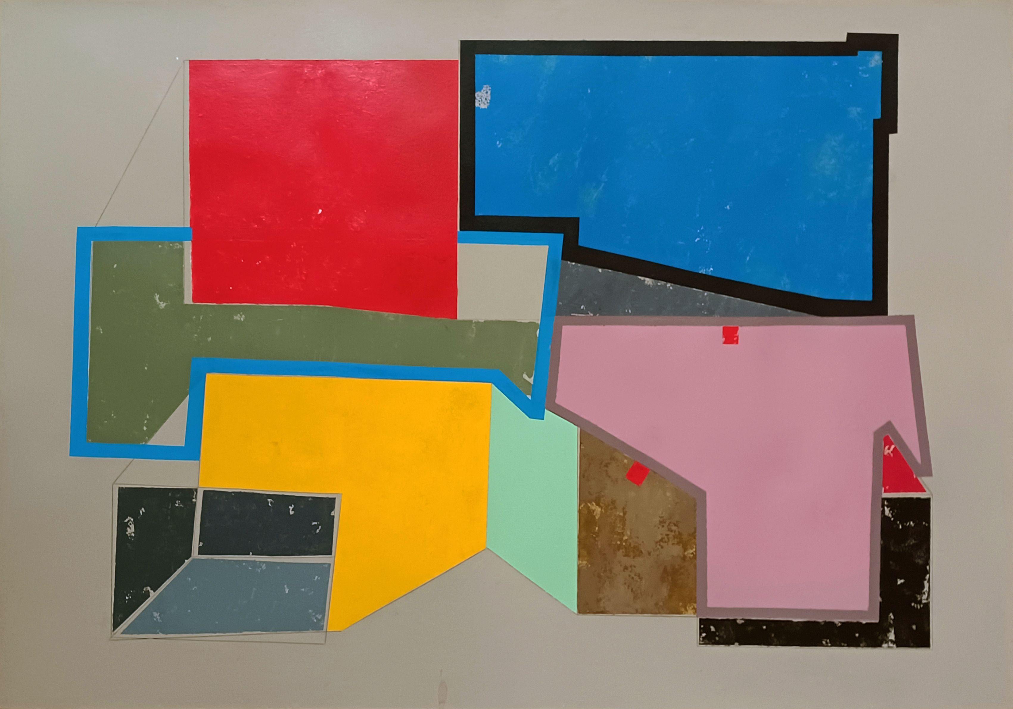 M 5c, Malerei, Acryl auf Papier