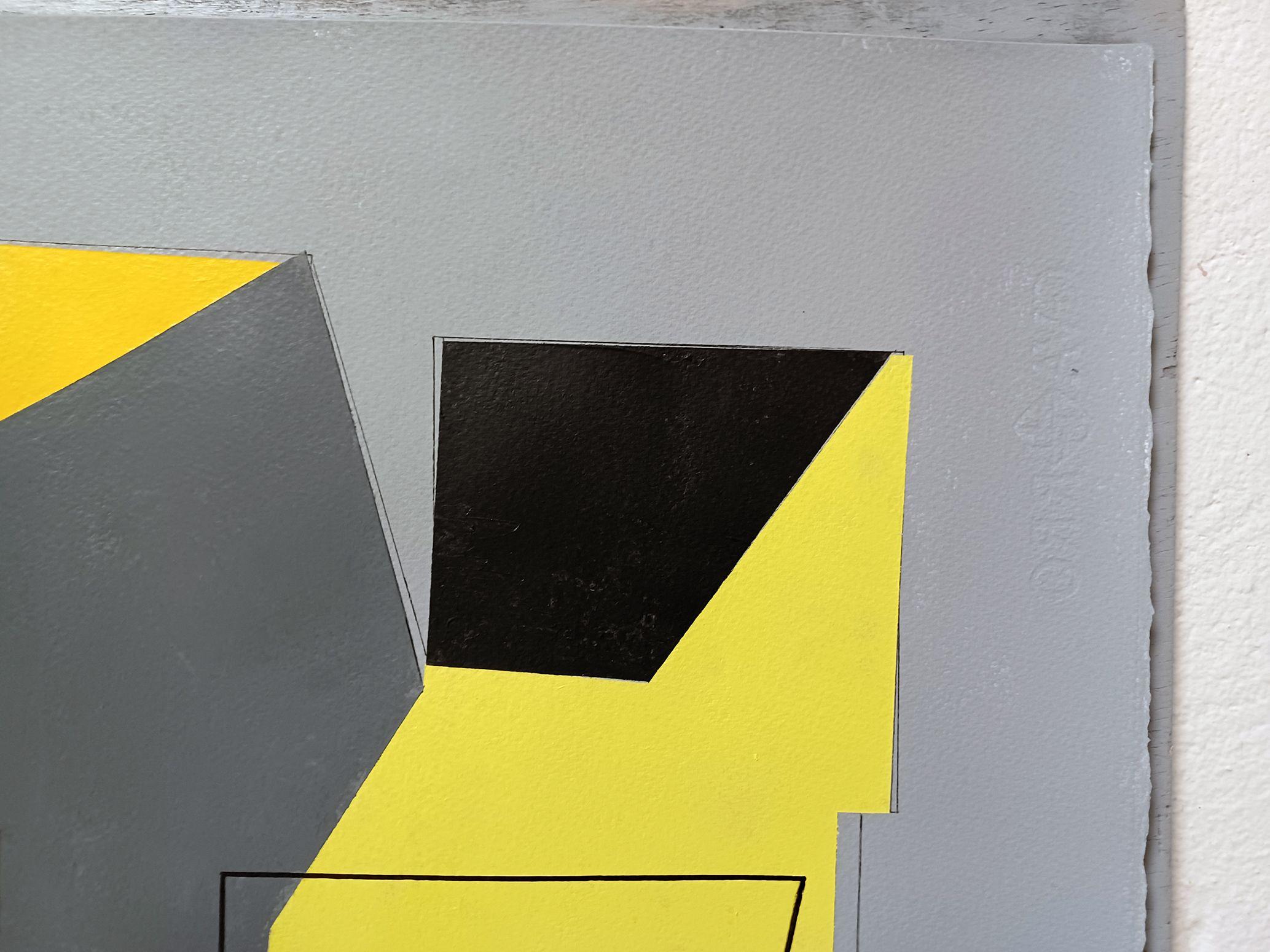NG 34a, Malerei, Acryl auf Papier – Painting von Luis  Medina
