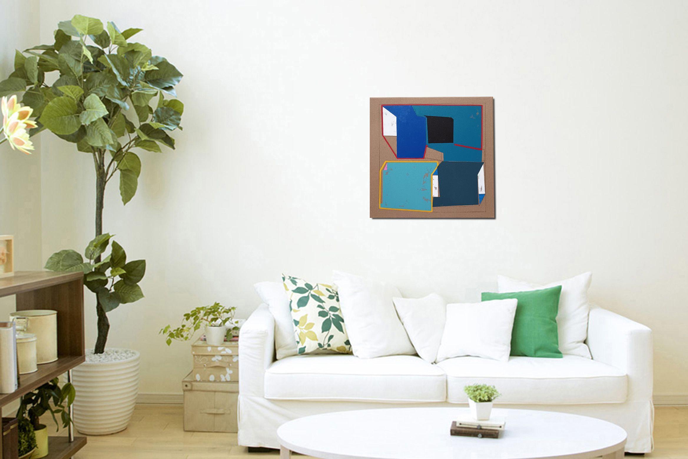 NG 35, Gemälde, Acryl auf Leinwand (Grau), Abstract Painting, von Luis  Medina