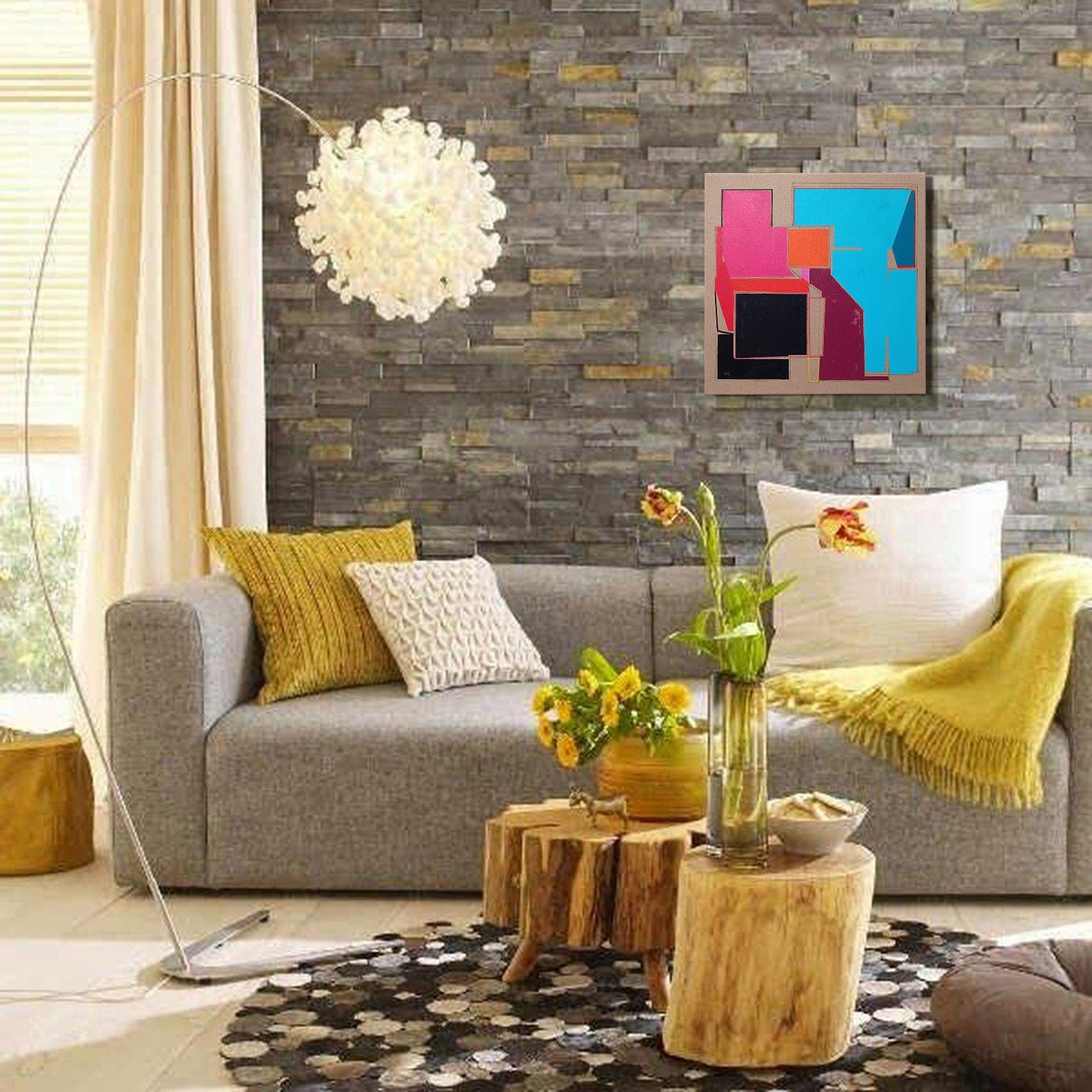 NG 36, Pittura, Acrilico su tela - Abstract Painting Rosa di Luis  Medina