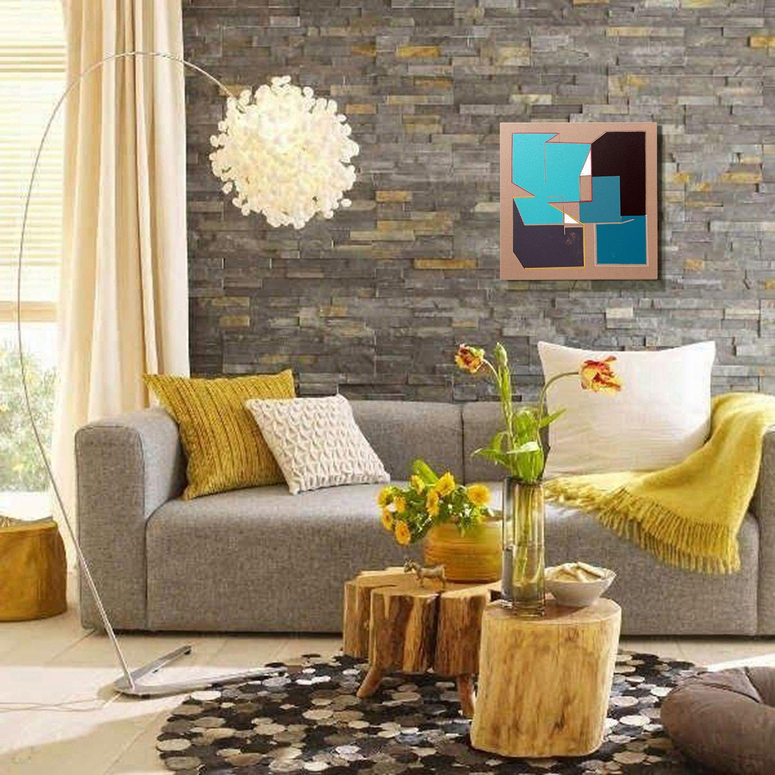 NG 37, Pittura, Acrilico su tela - Abstract Painting Nero di Luis  Medina