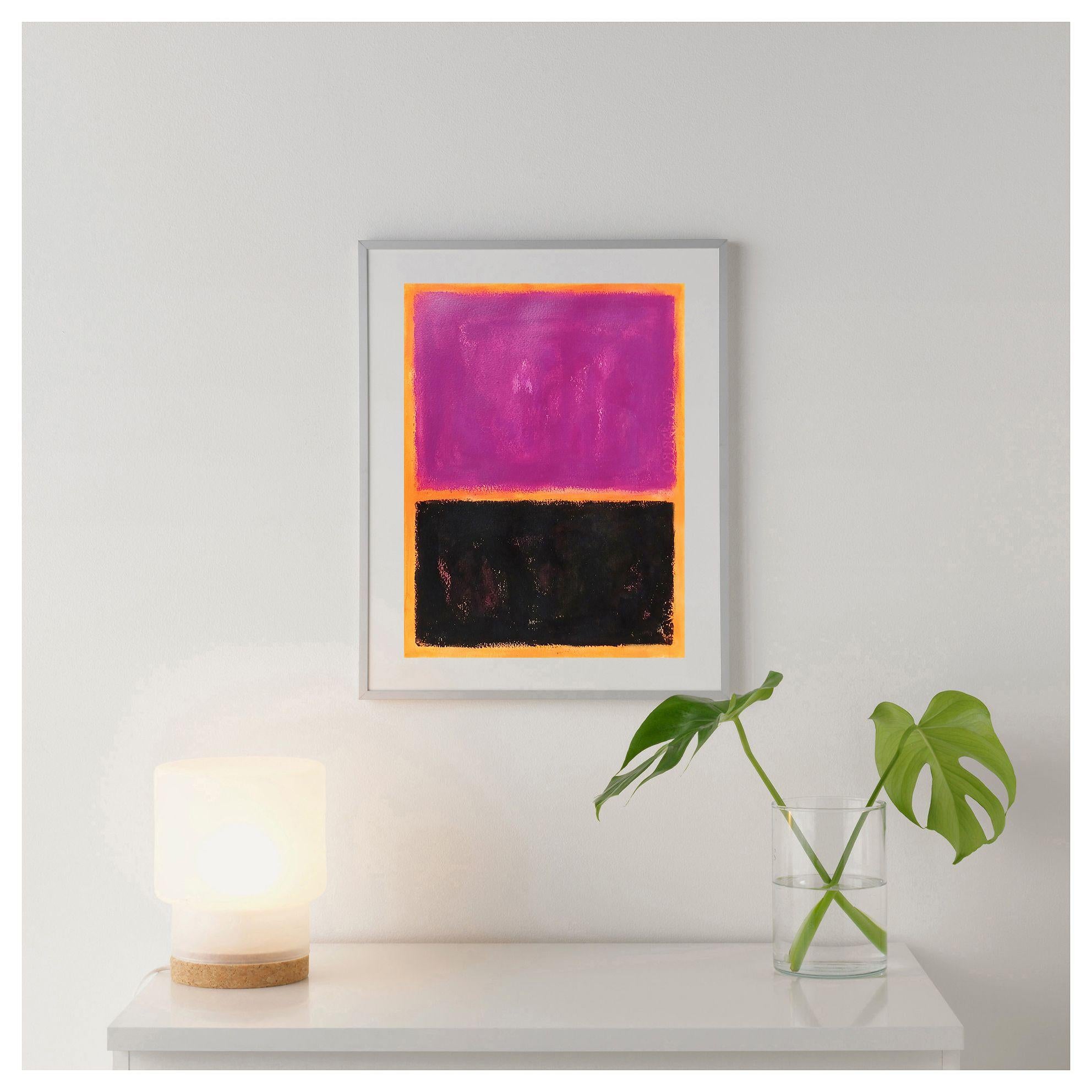 Originalkunstwerk, Acryl auf Papier. Ungerahmt Geschichtete Farbe formt gekonnt lebendige Kompositionen, die mit optischer Transzendenz kokettieren. :: Malerei :: Abstrakter Expressionismus :: Dieses Werk wird mit einem offiziellen, vom Künstler