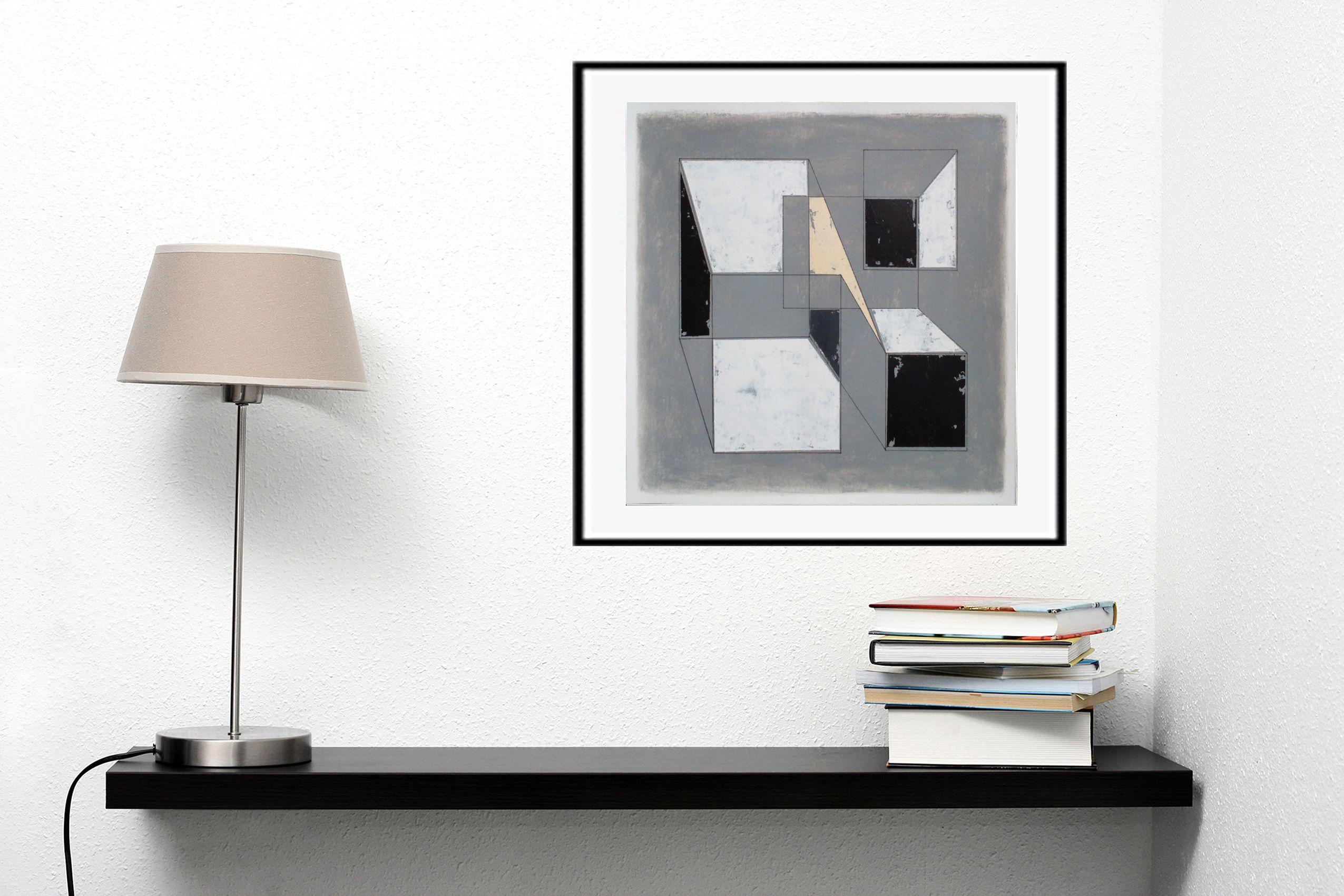 A Space 18a, Pittura, Acrilico su carta - Painting di Luis  Medina
