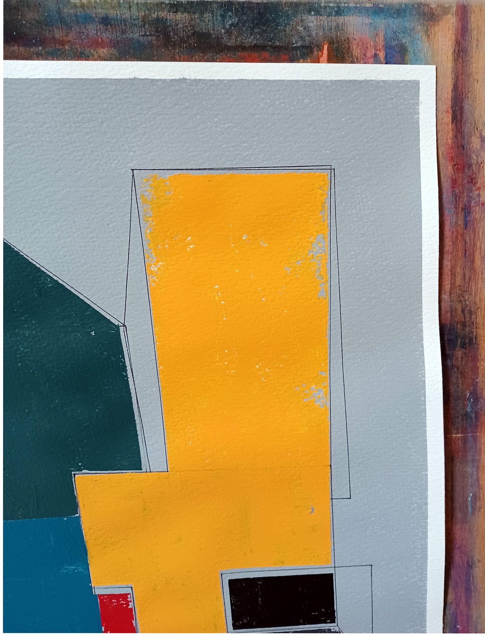 A Space 20e, Malerei, Acryl auf Papier – Painting von Luis  Medina