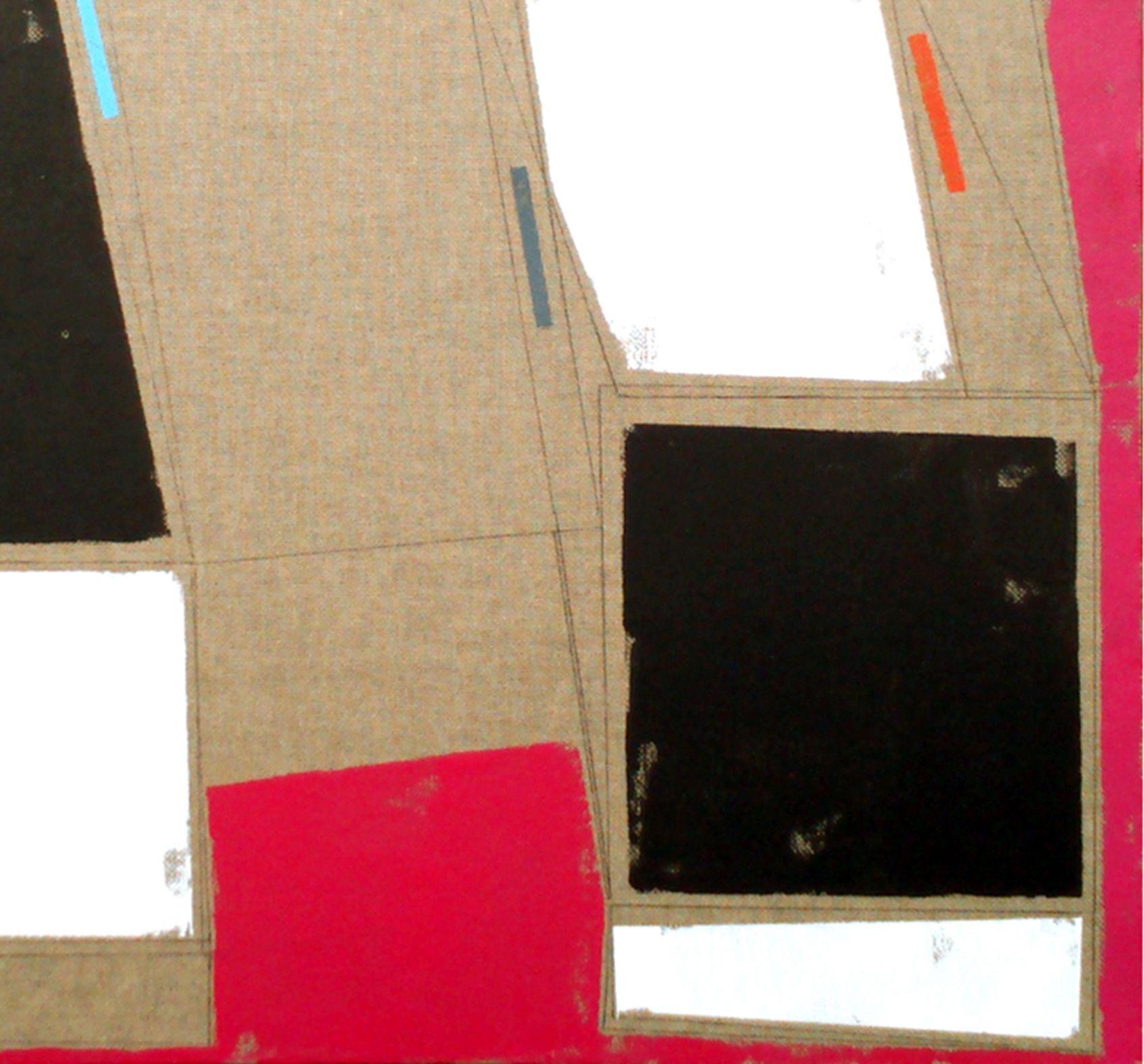 Space 4, Gemälde, Acryl auf Leinwand (Beige), Abstract Painting, von Luis  Medina