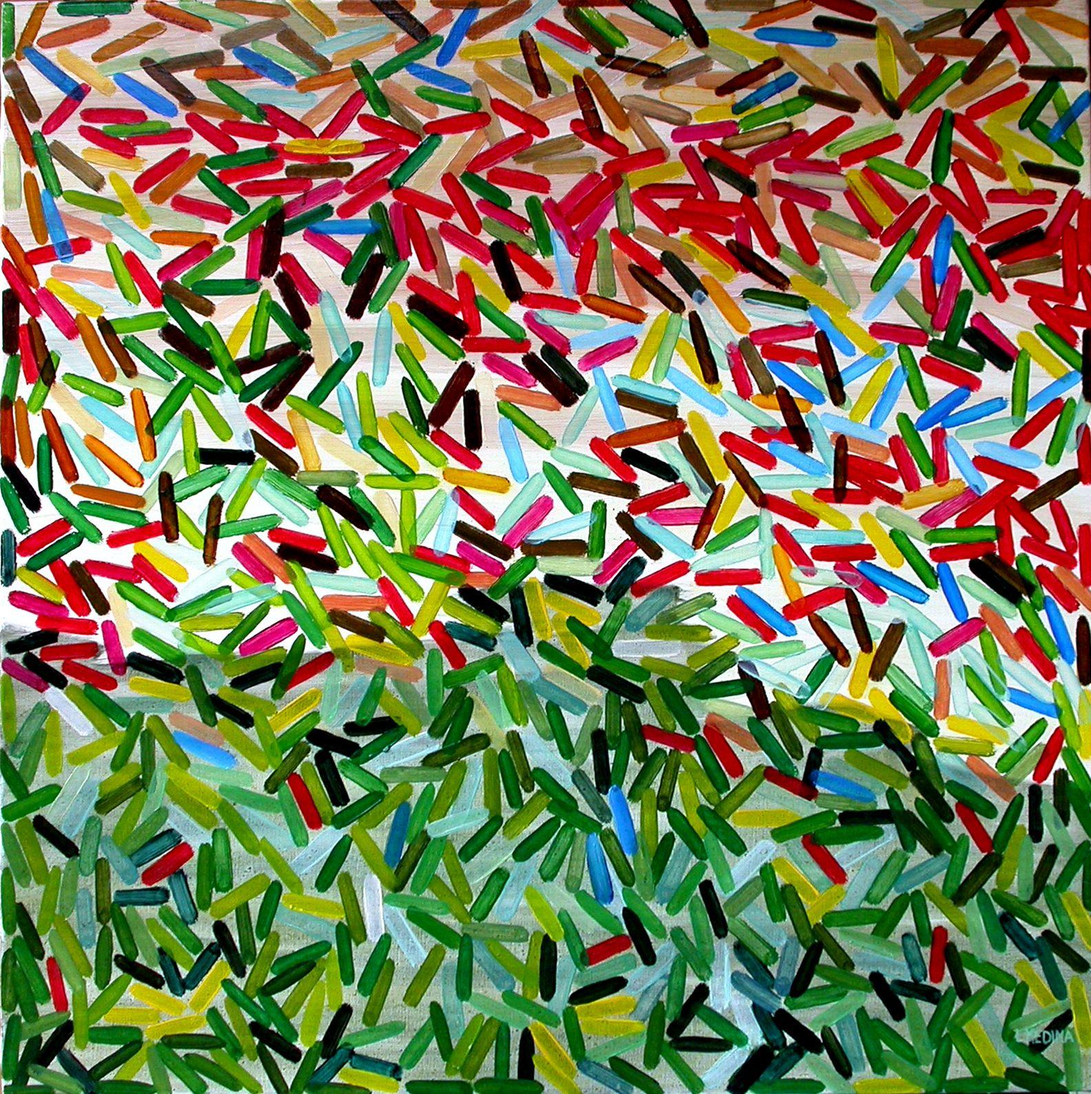 Abstract Painting di Luis  Medina - Estate, Pittura, Olio su tela