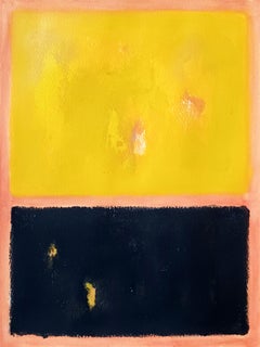Black and yellow  II, Painting, Acrylic on Paper