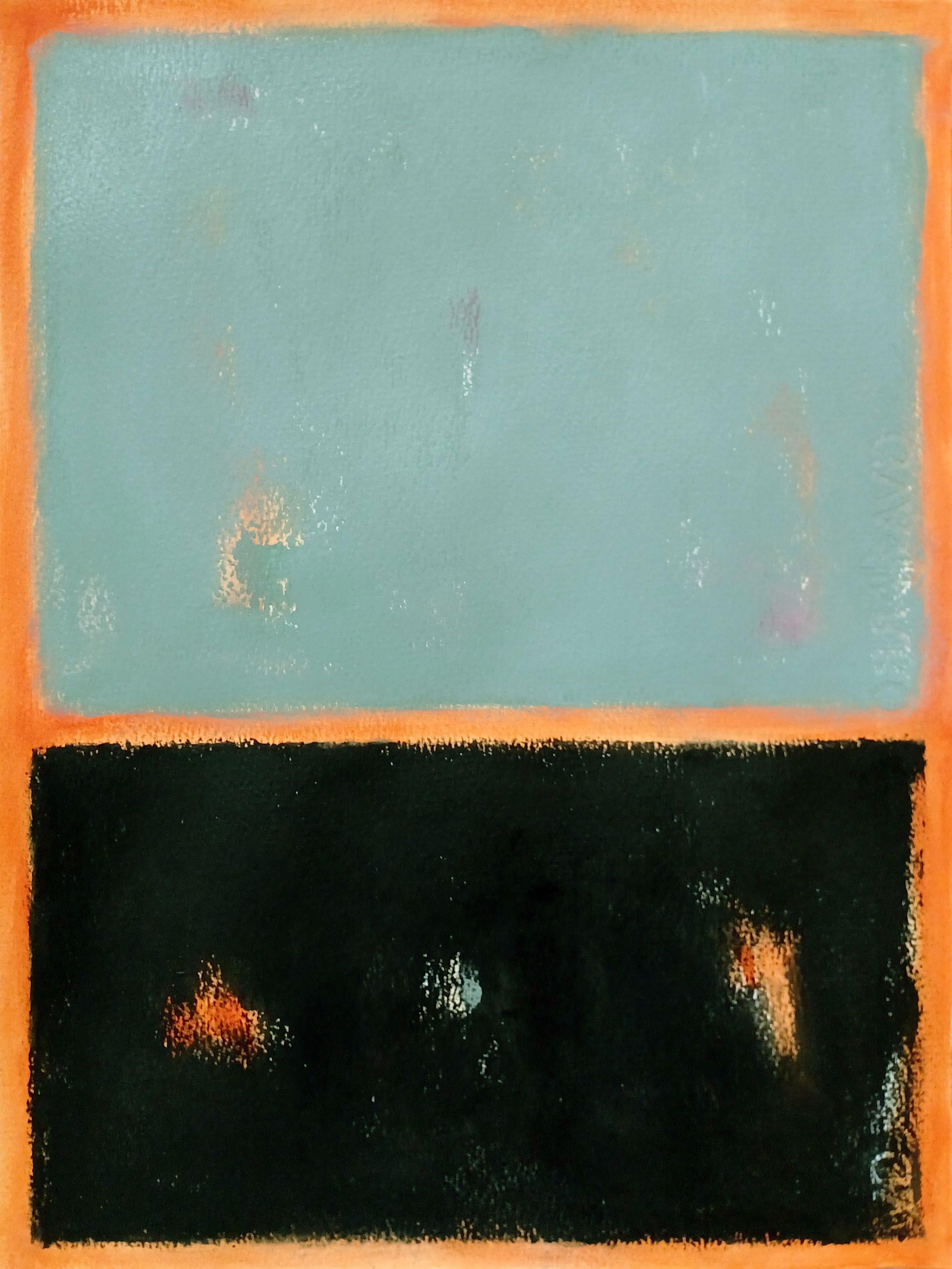 Greene & Greene e nero, Pittura, Acrilico su carta - Painting di Luis Medina